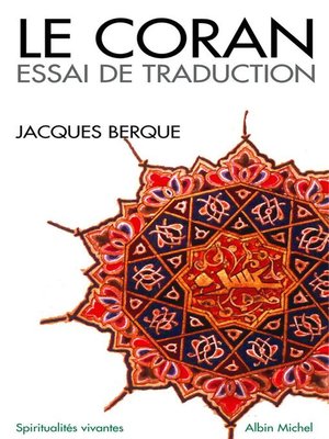 cover image of Le Coran. Essai de traduction